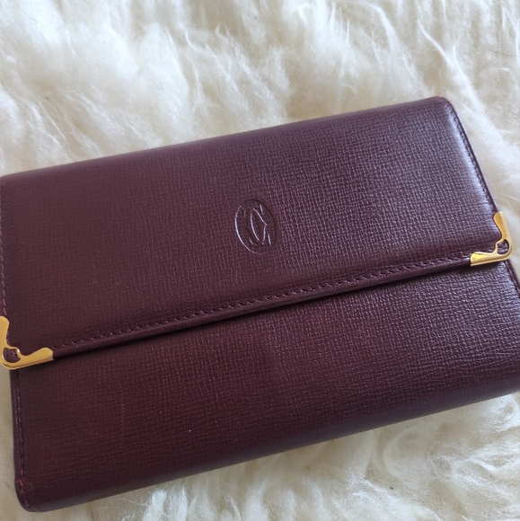 Cartier Embossed Leather Logo wallet - Picture 1 of 8